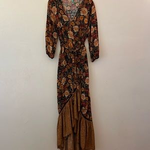 Farm Rio Wrap Maxi Dress Size L